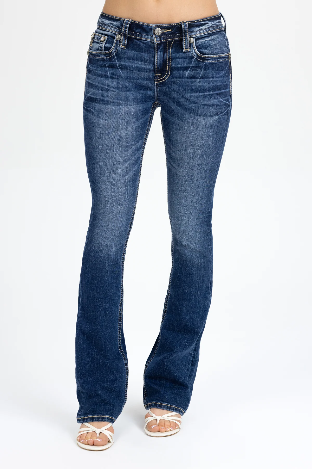 Adina Cross Bootcut Jeans - Image 3