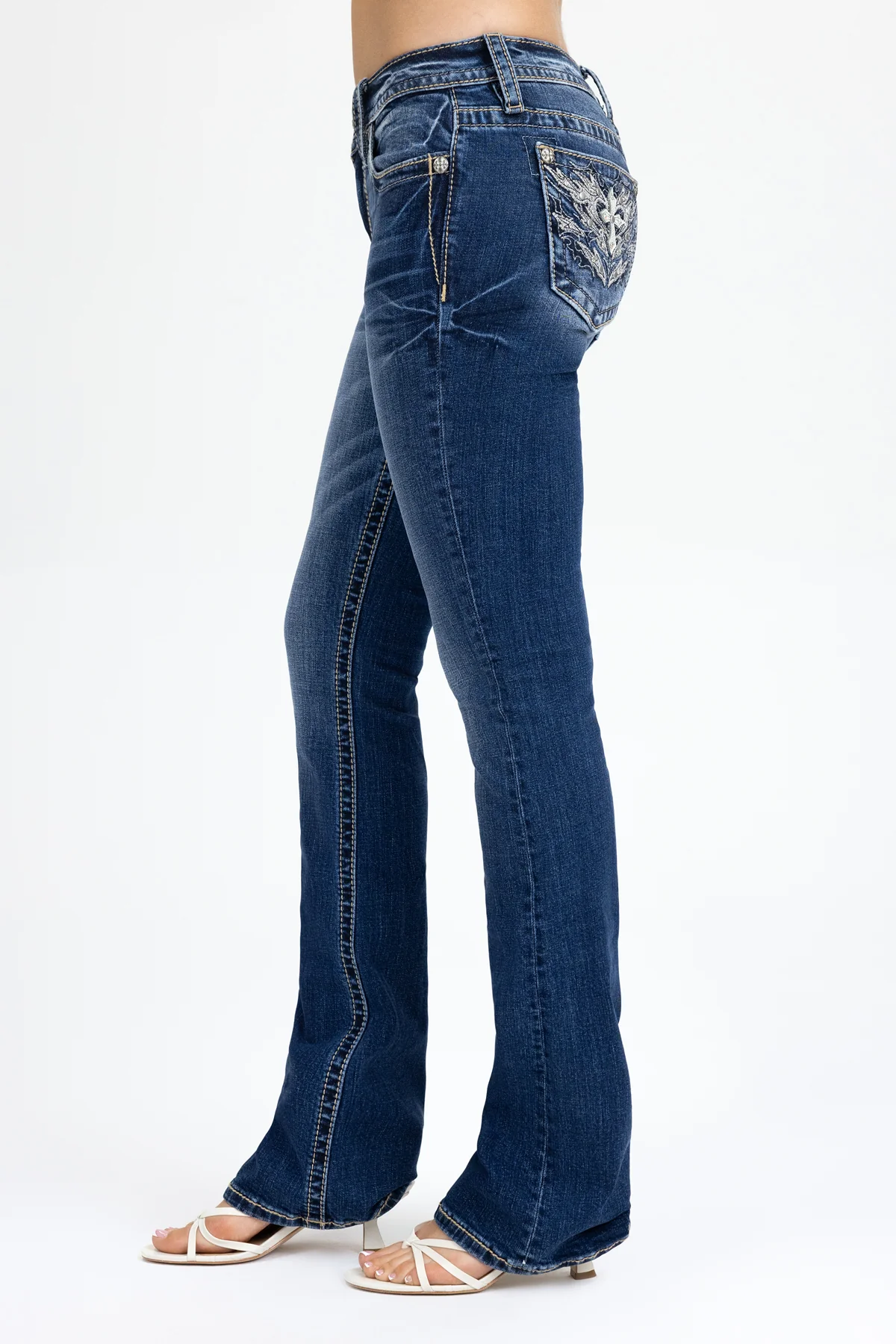 Adina Cross Bootcut Jeans - Image 5