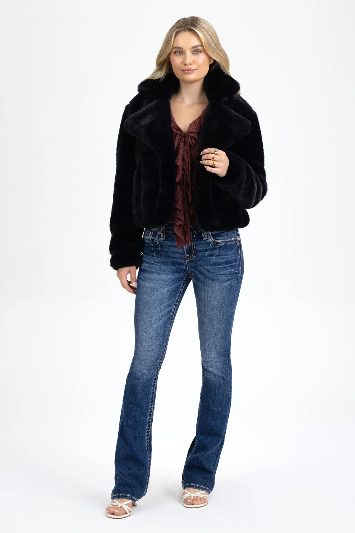 Adina Cross Bootcut Jeans - Image 6