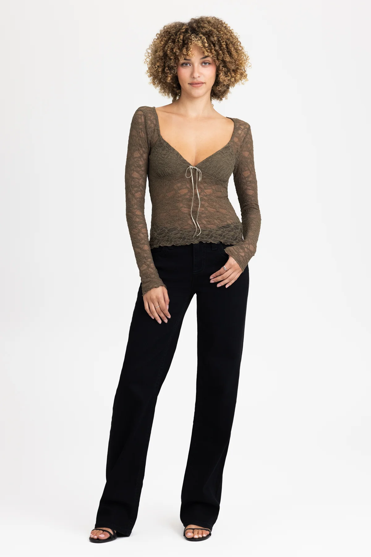 Aiko Sheer Lace Top - Image 10