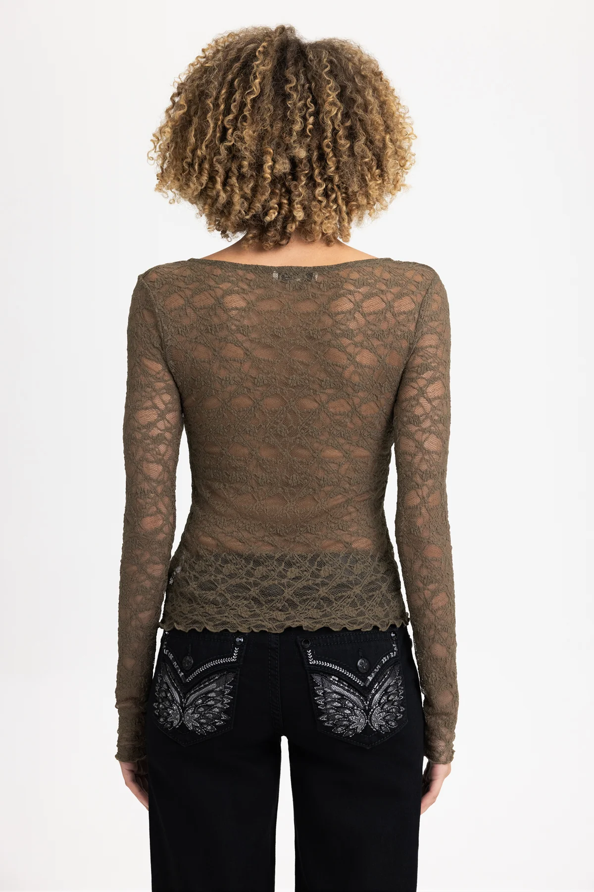 Aiko Sheer Lace Top - Image 11