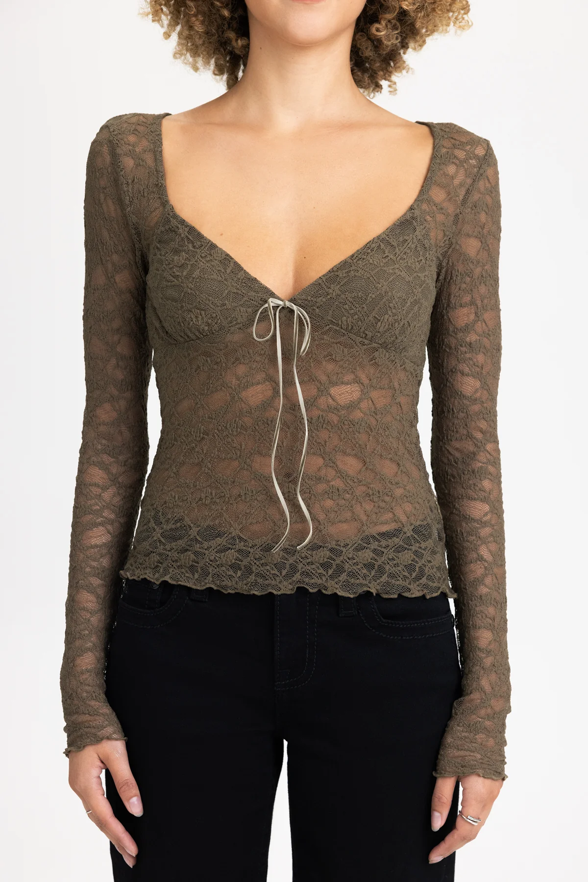 Aiko Sheer Lace Top - Image 8