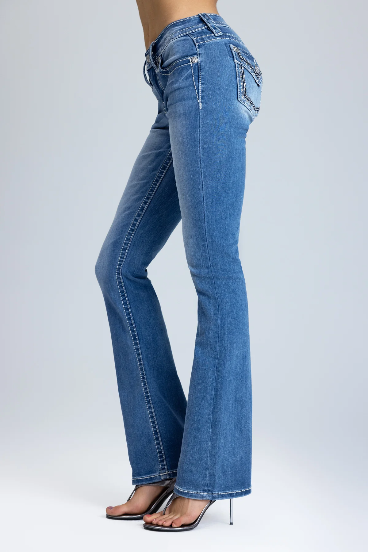 Araiza Stitched Bootcut Jeans - Image 9