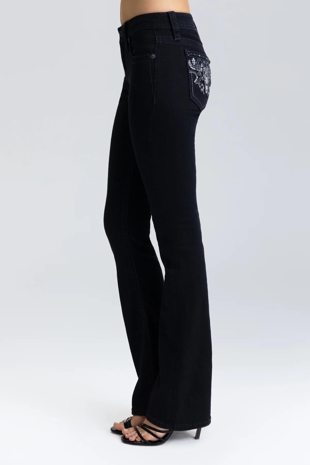 Black Spur Bootcut Jeans - Image 5