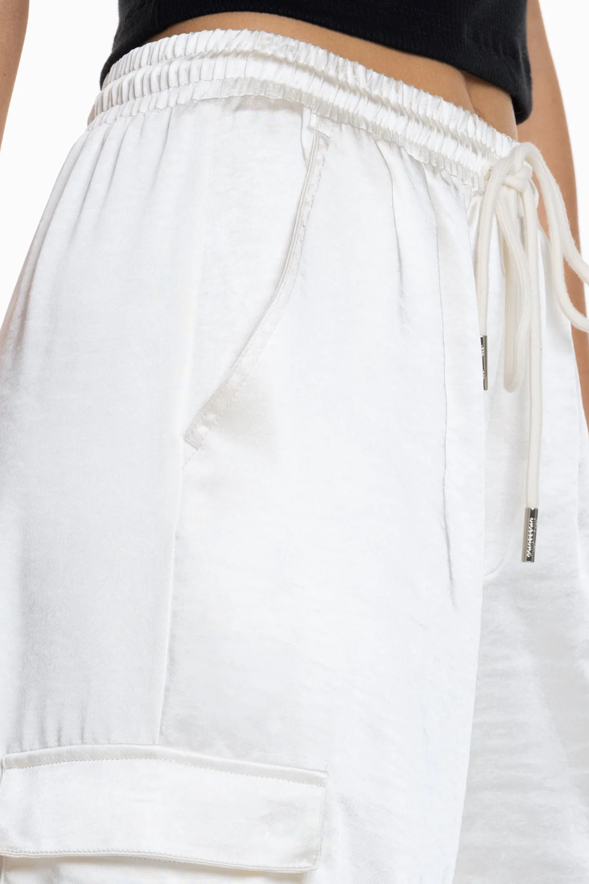 Camila Satin Cargo Pants - Image 3