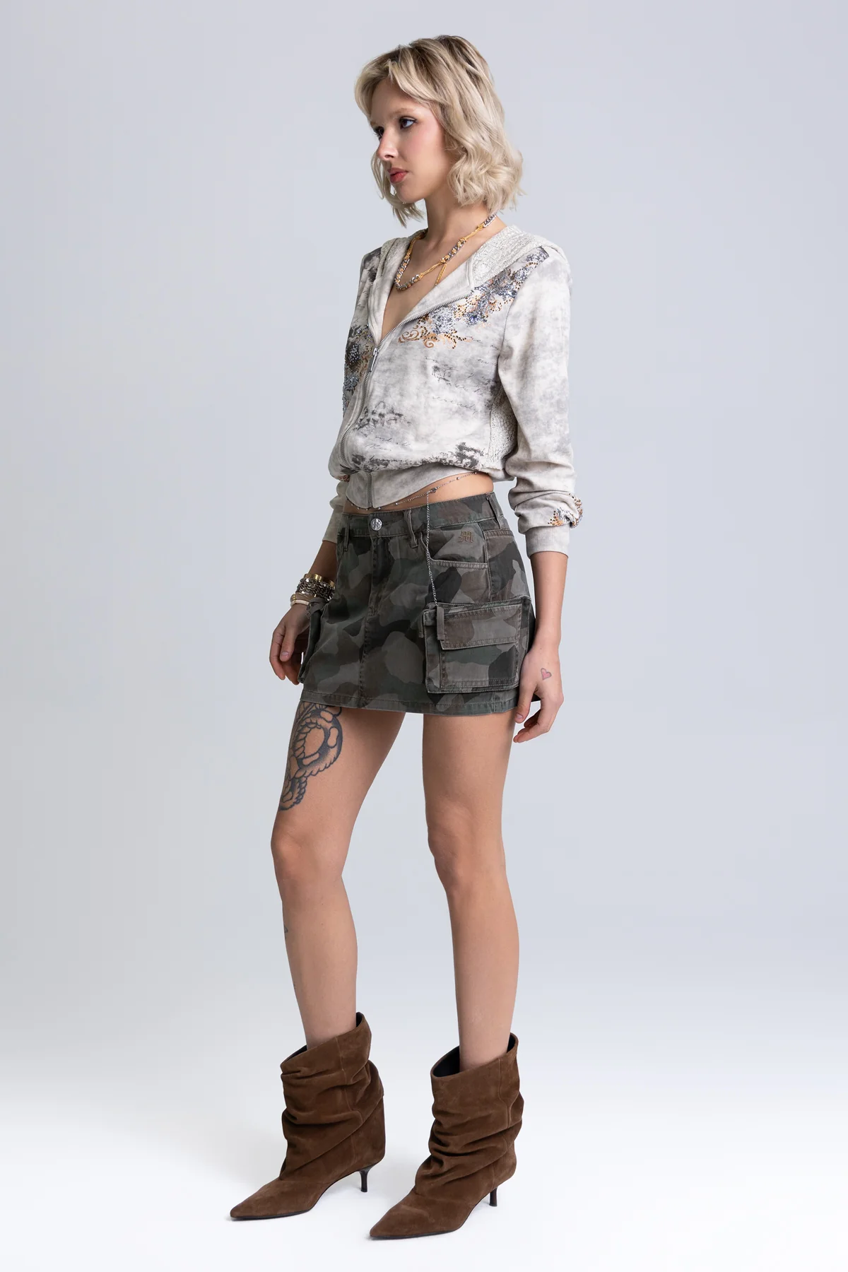 Chase Camo Cargo Skirt - Image 3