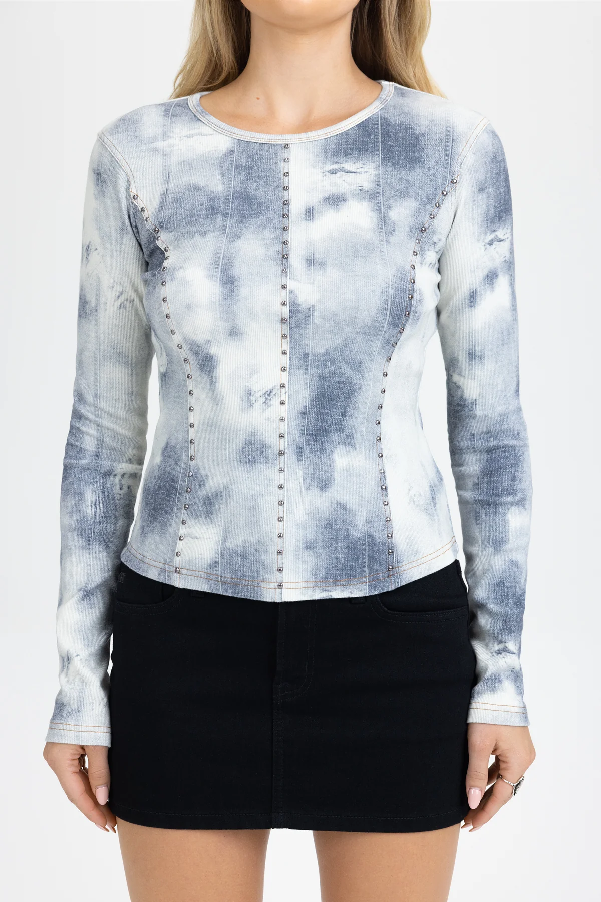 Crumpled Dyed Pullover