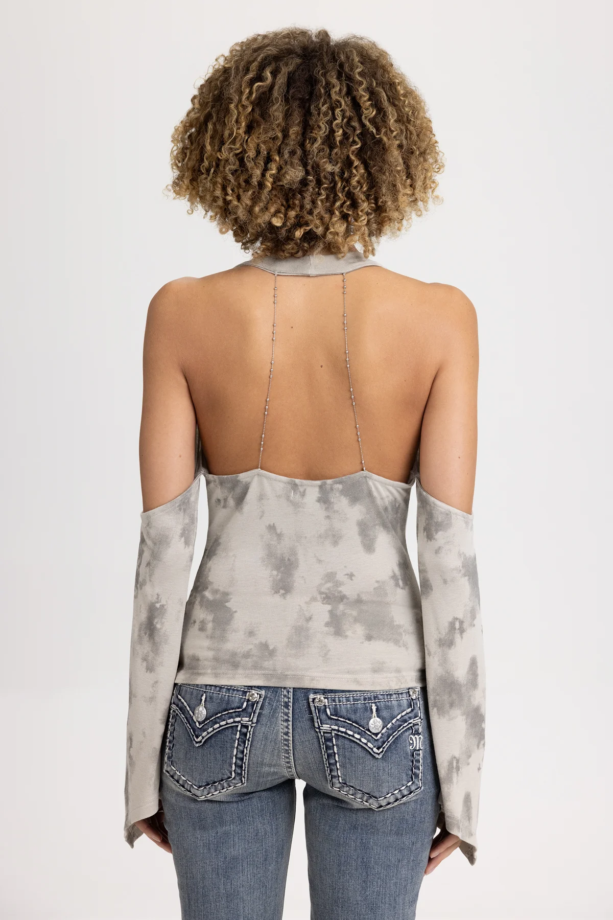 Dextra Sleeved Halter Top - Image 3