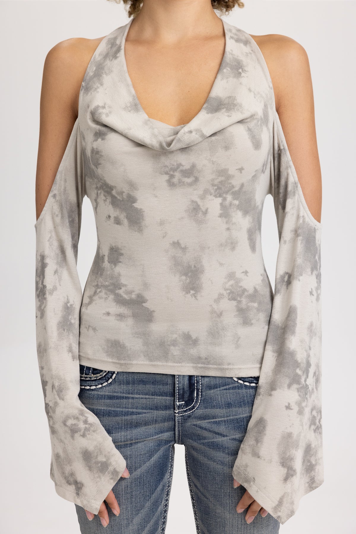 Dextra Sleeved Halter Top - Image 5