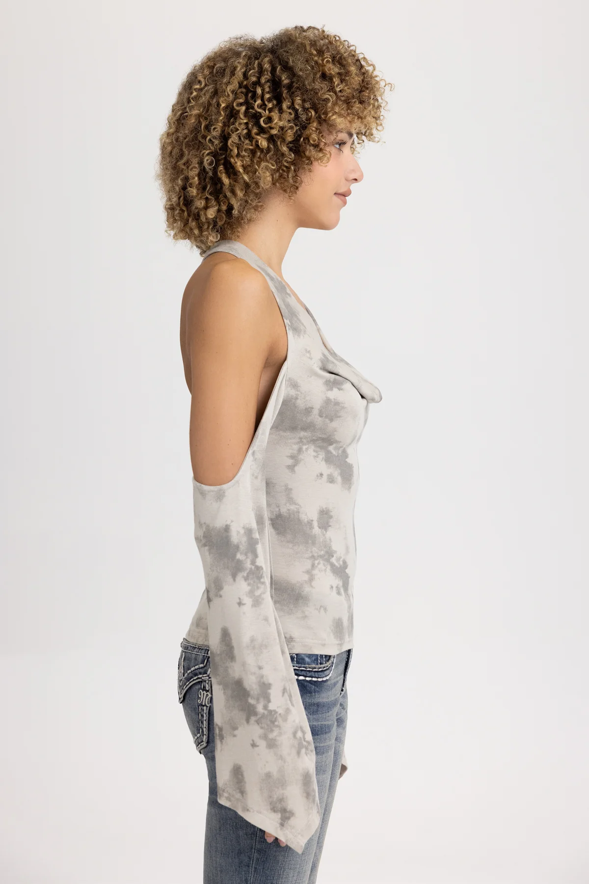 Dextra Sleeved Halter Top - Image 6