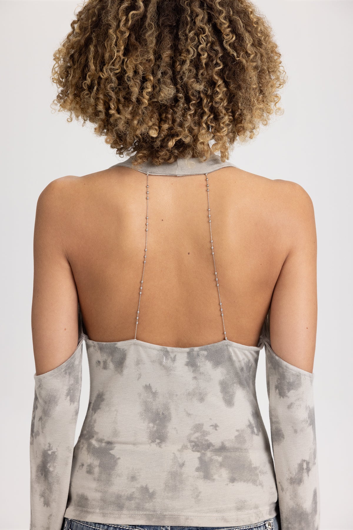 Dextra Sleeved Halter Top - Image 7