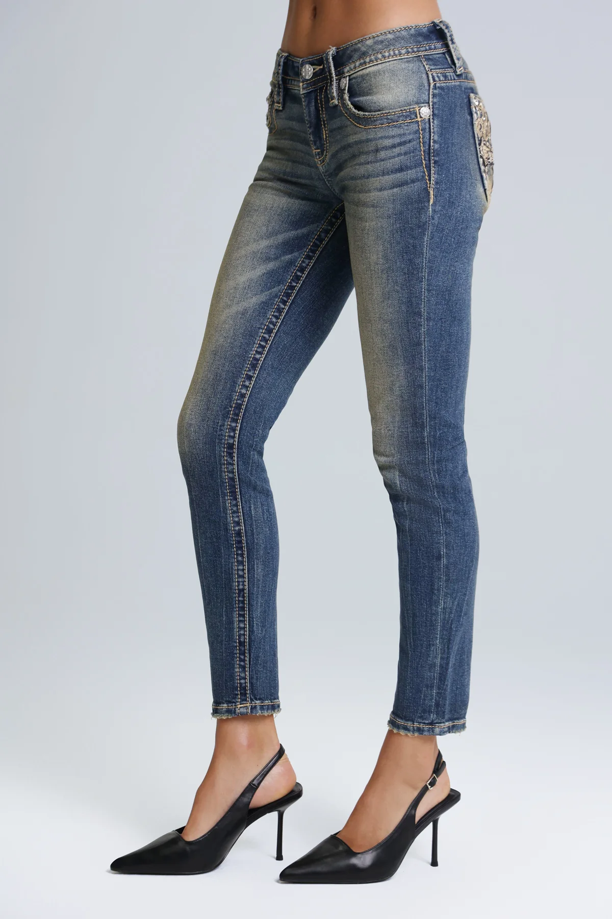 Dune Low Rise Skinny Jeans - Image 5