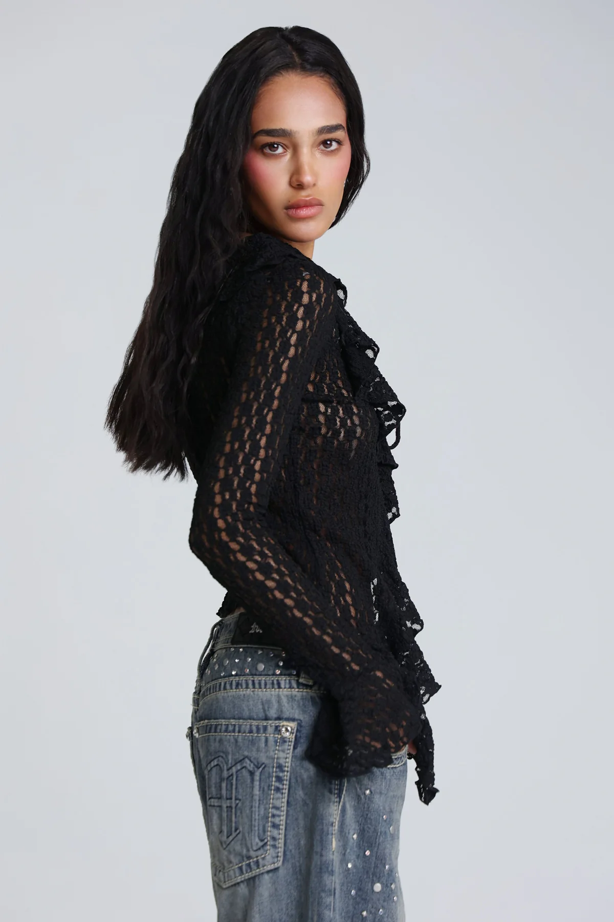 Emory Lace Ruffle Top - Image 8