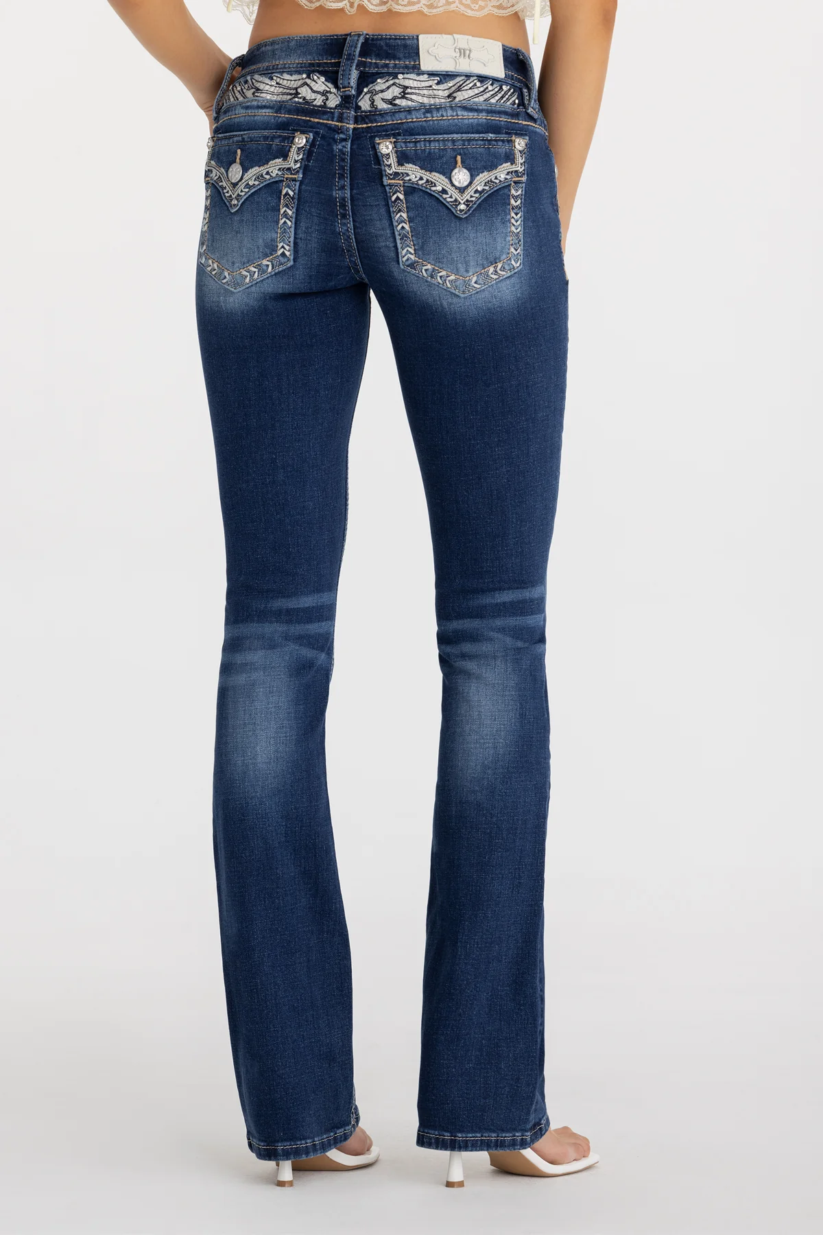 Erella Border Low Rise Bootcut Jeans - Image 2