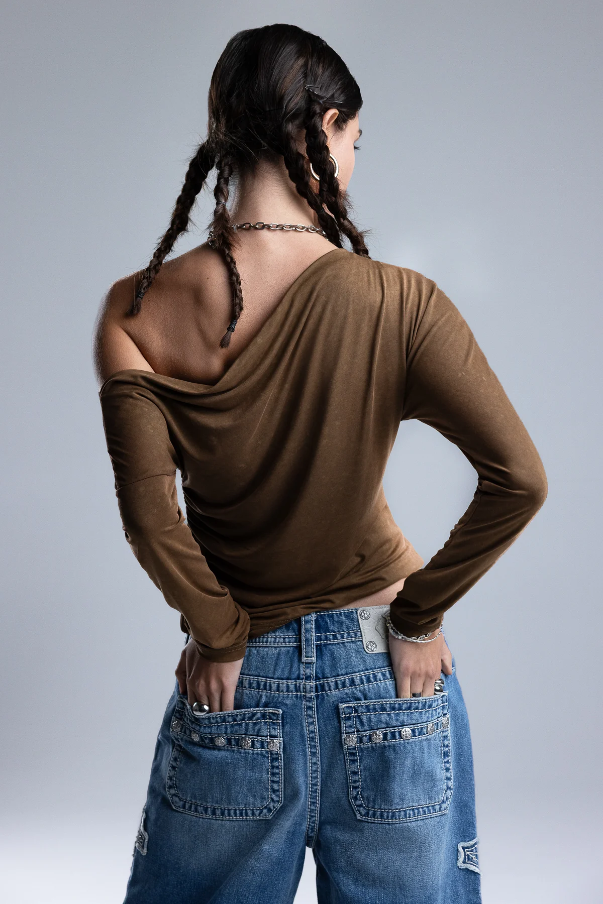 Gaia Cowl Neck Top - Image 3