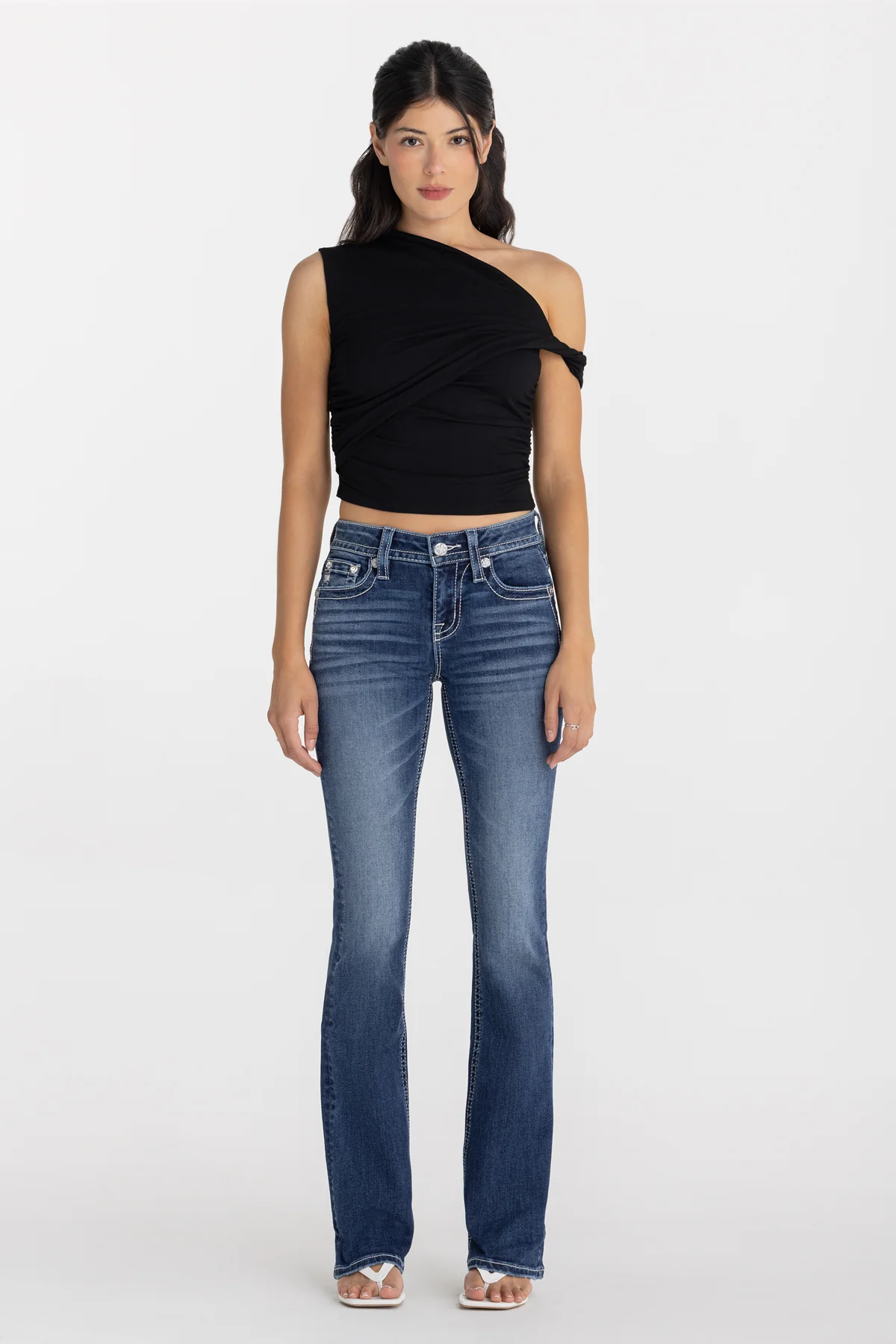 Glacé Bleu Bootcut Jeans - Image 5