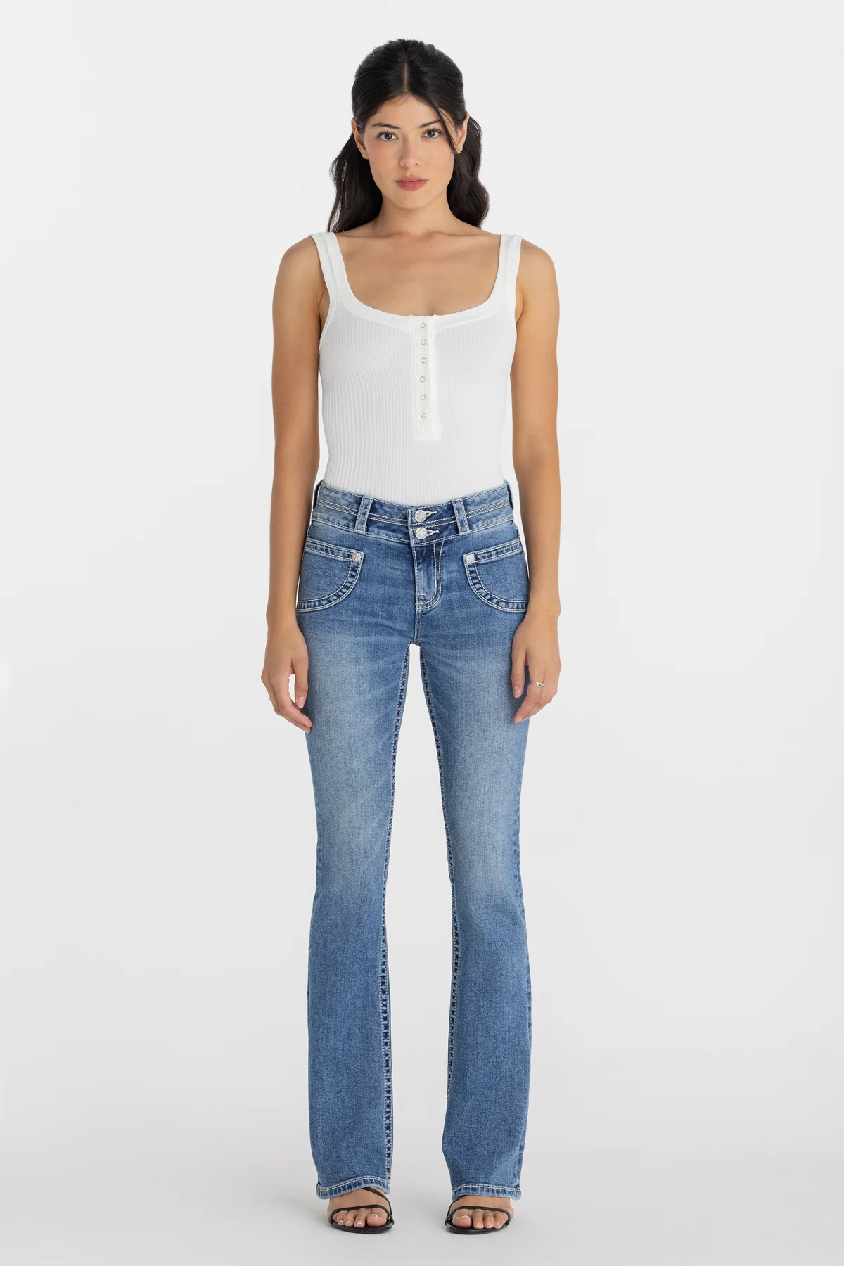 Jolene Double Waist Bootcut Jeans - Image 2