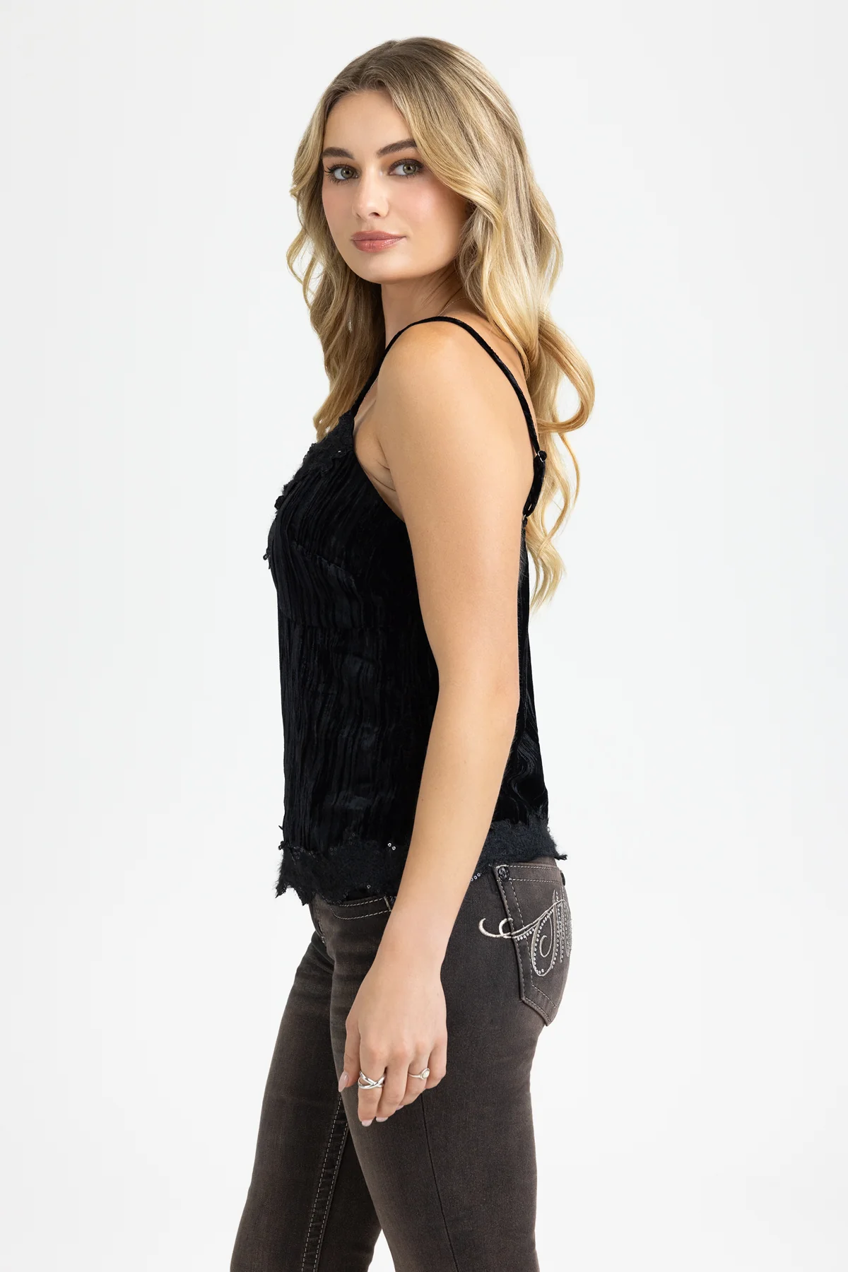 Joyce Velvet Tank - Image 4