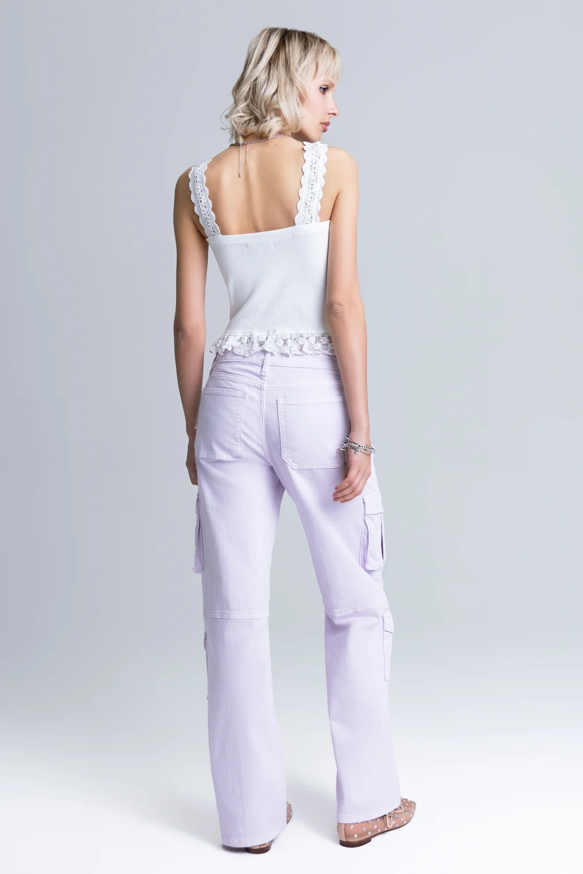 Lilac Cargo Wide Leg - Image 5