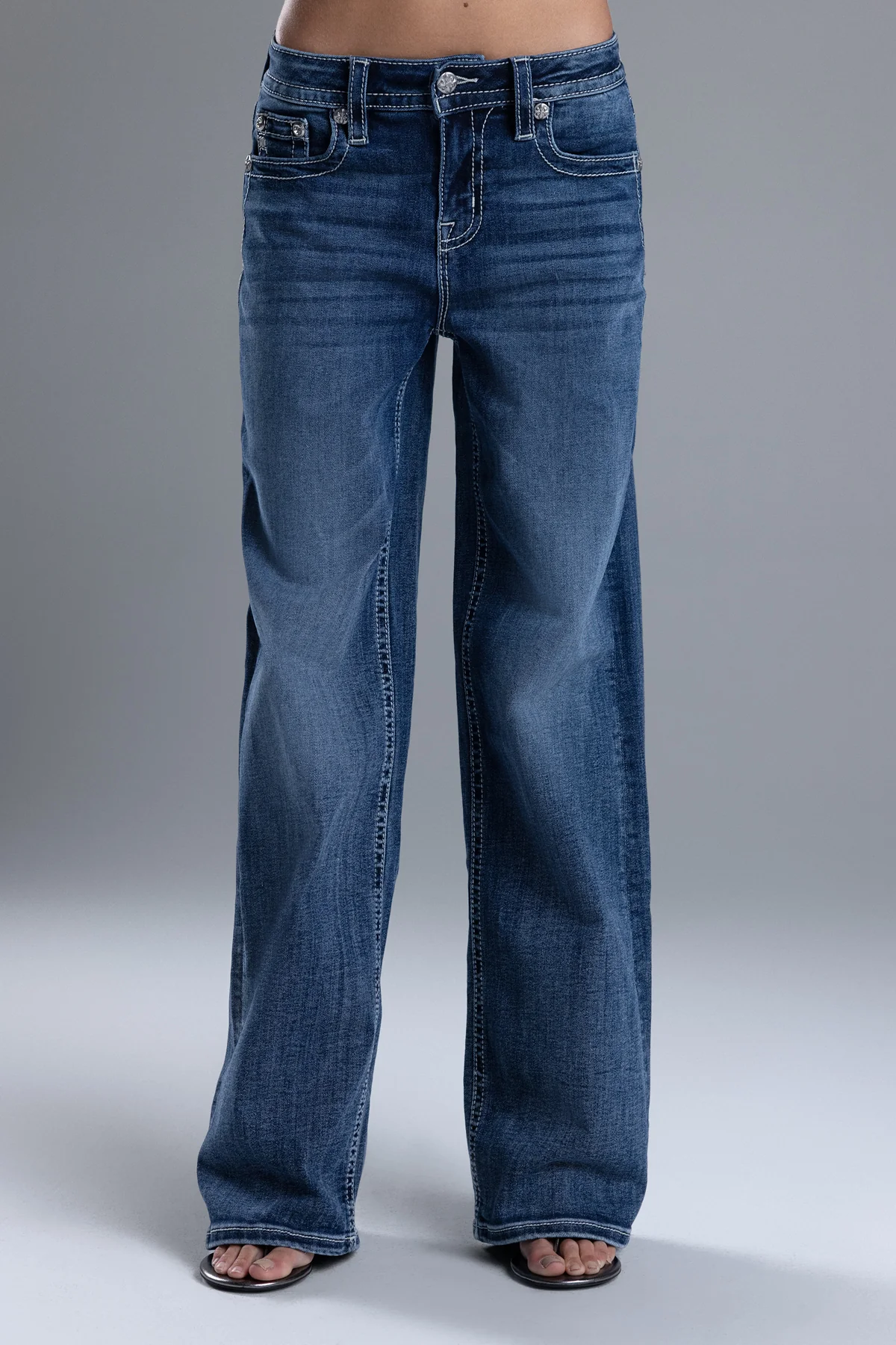Maya Logo Wide Leg Jeans - Image 2