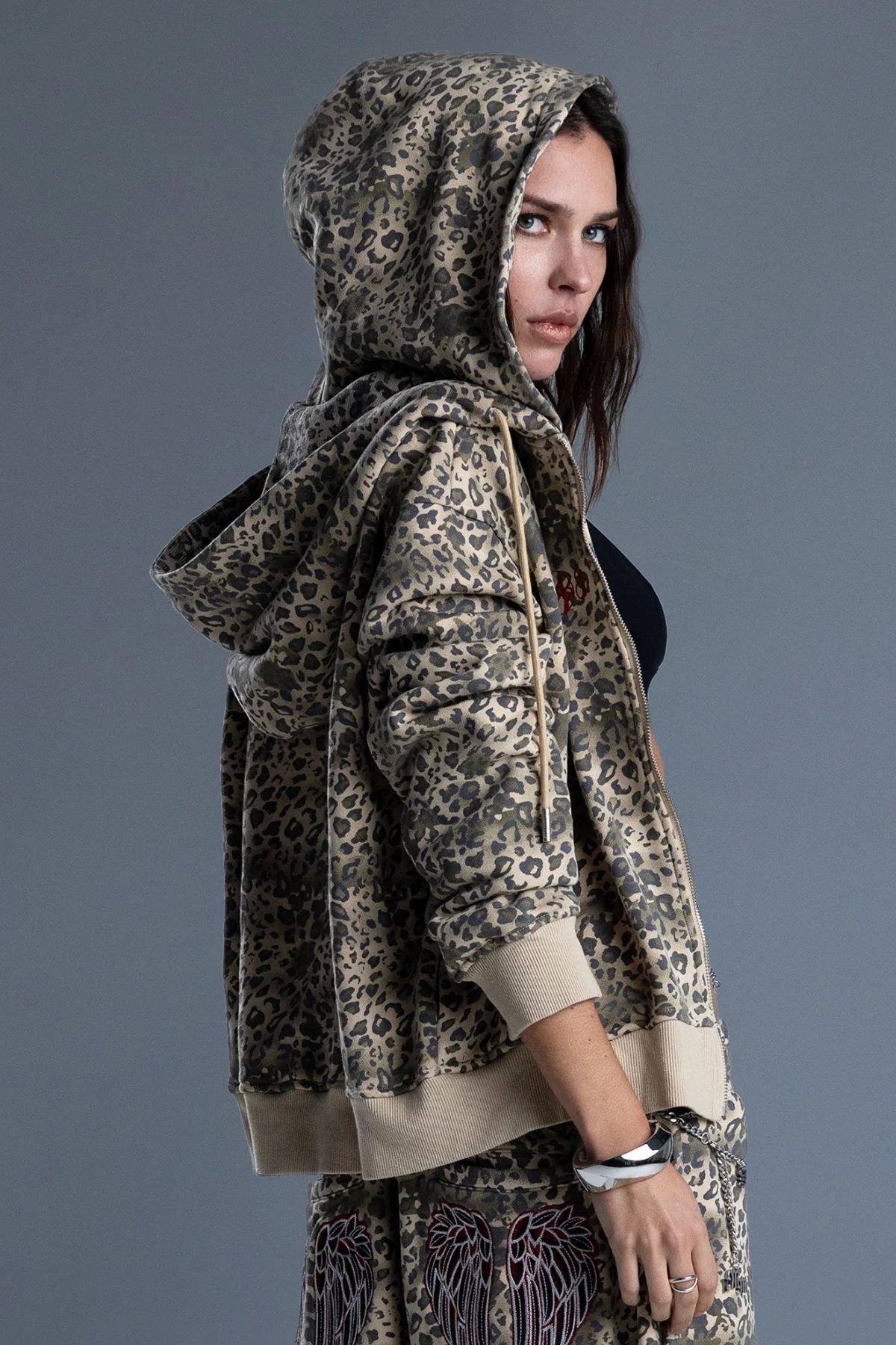 Natasha Double Hoodie Jacket - Image 3