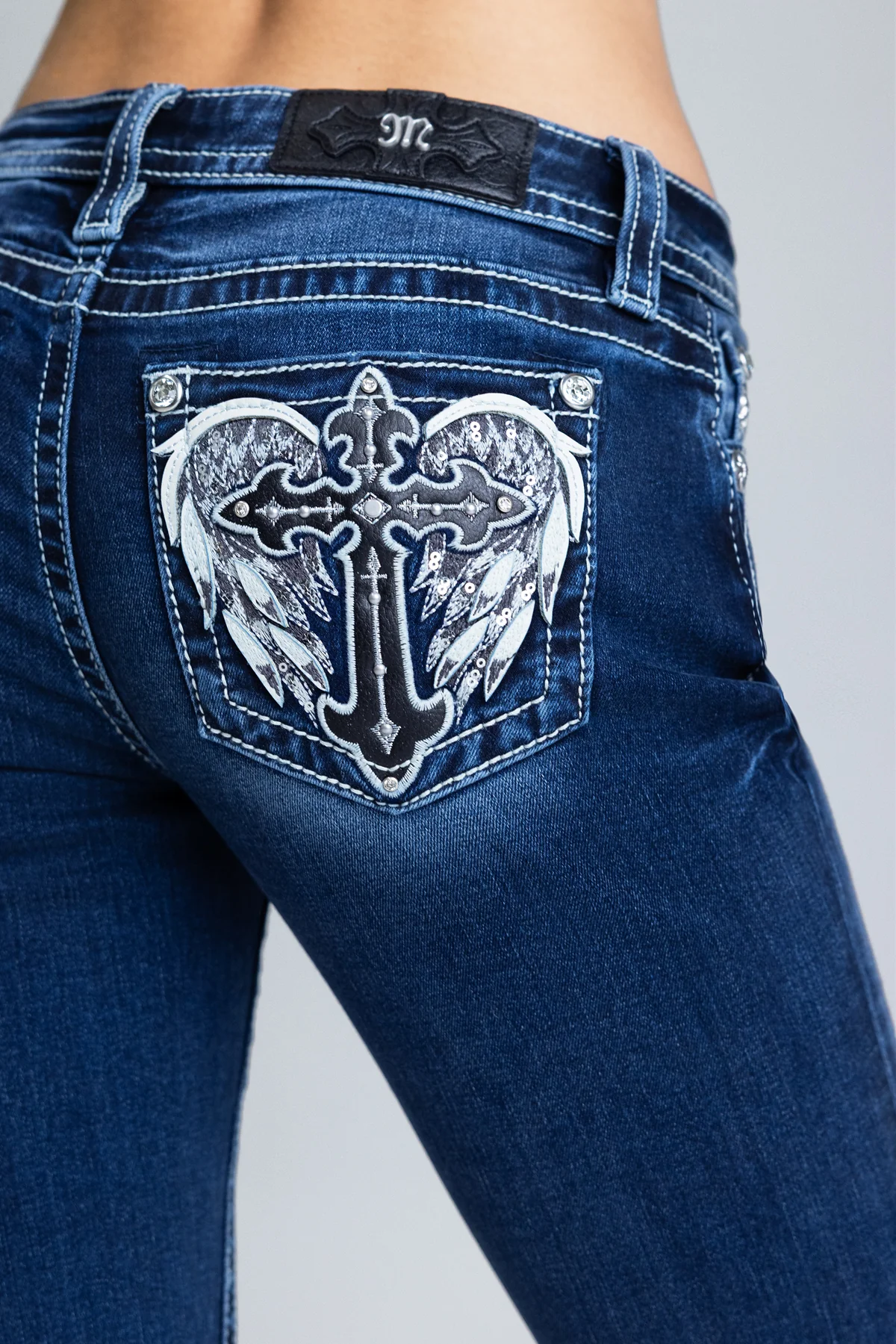 Orlaith Cross Bootcut Jeans - Image 2