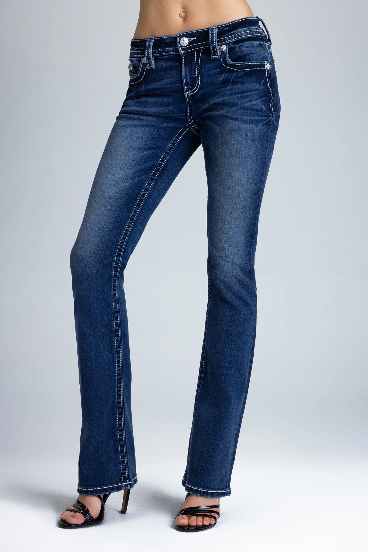 Orlaith Cross Bootcut Jeans - Image 4