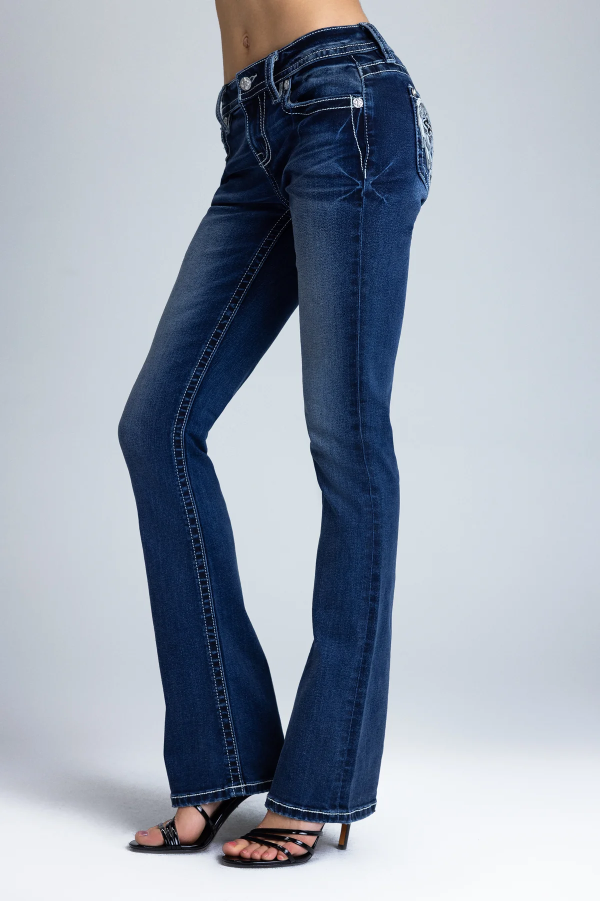 Orlaith Cross Bootcut Jeans - Image 6