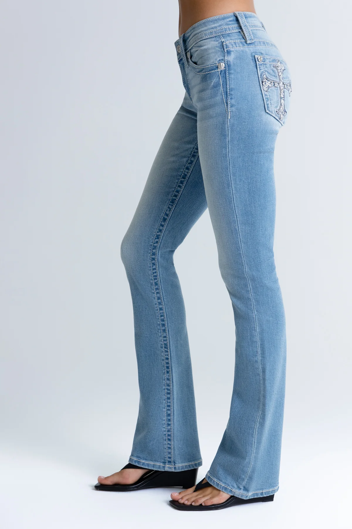 Rebel With A Cross Bootcut Jeans - Image 5