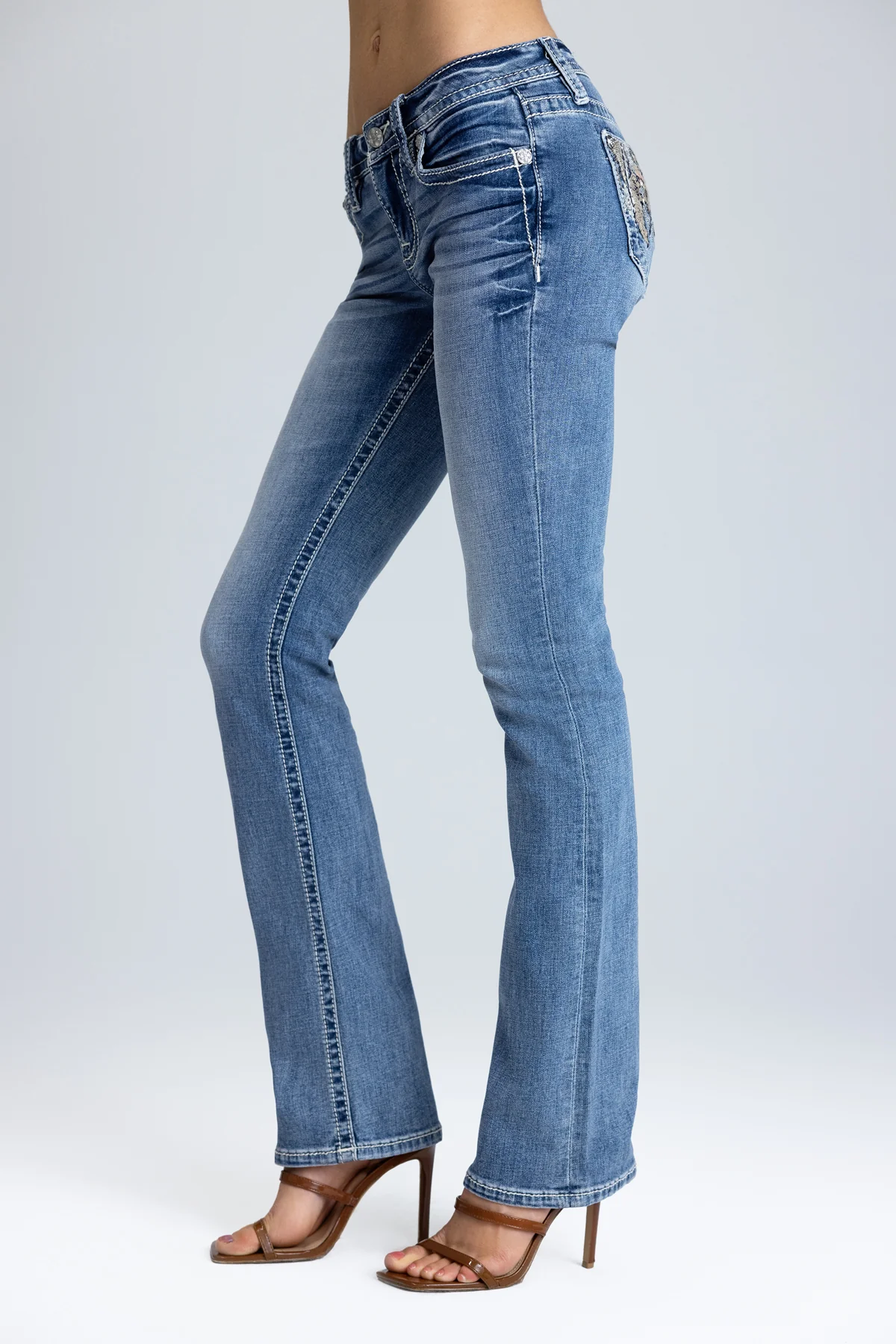 Sariya Floral Bootcut Jeans - Image 5