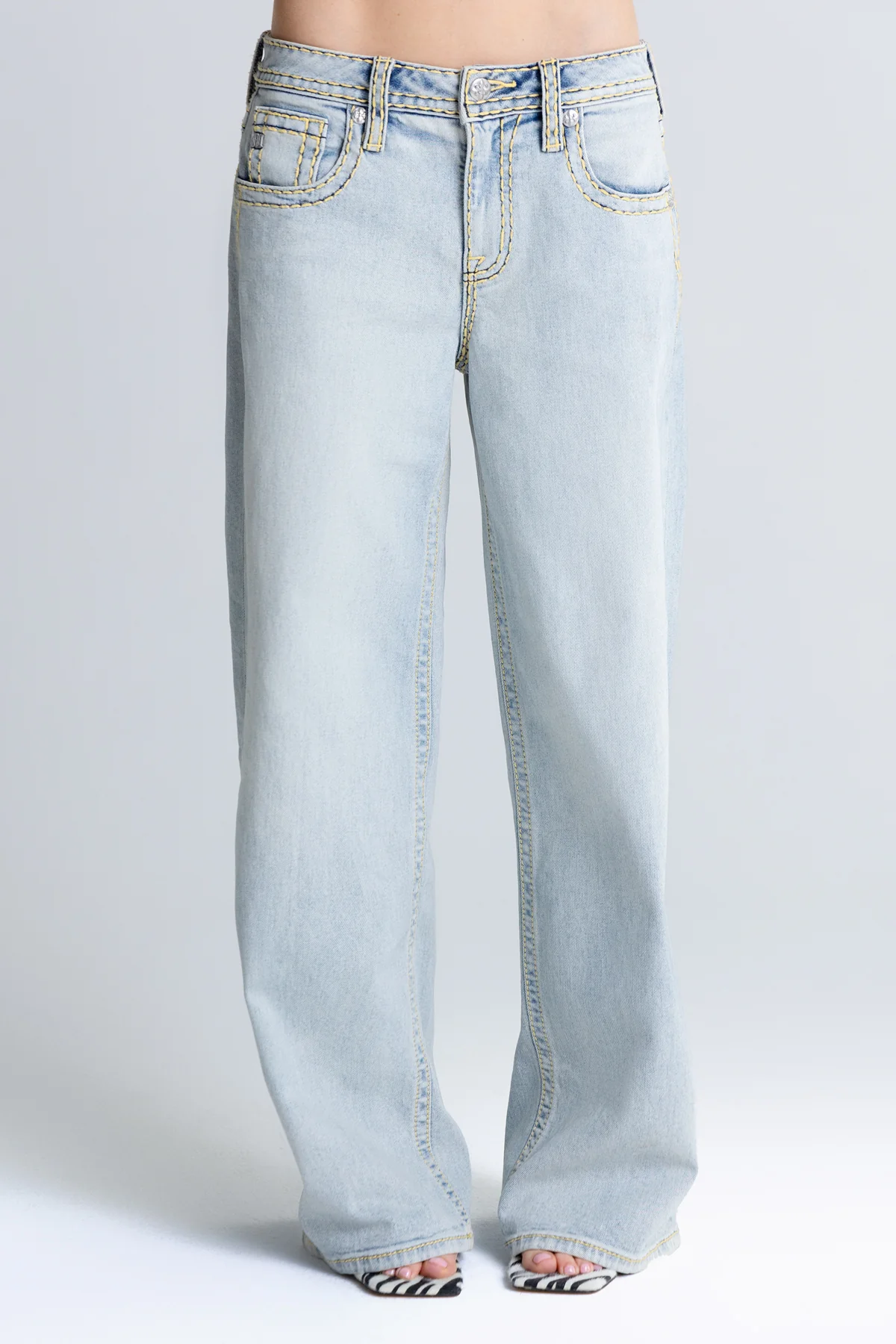 Siren Stitched Baggy Jeans - Image 3