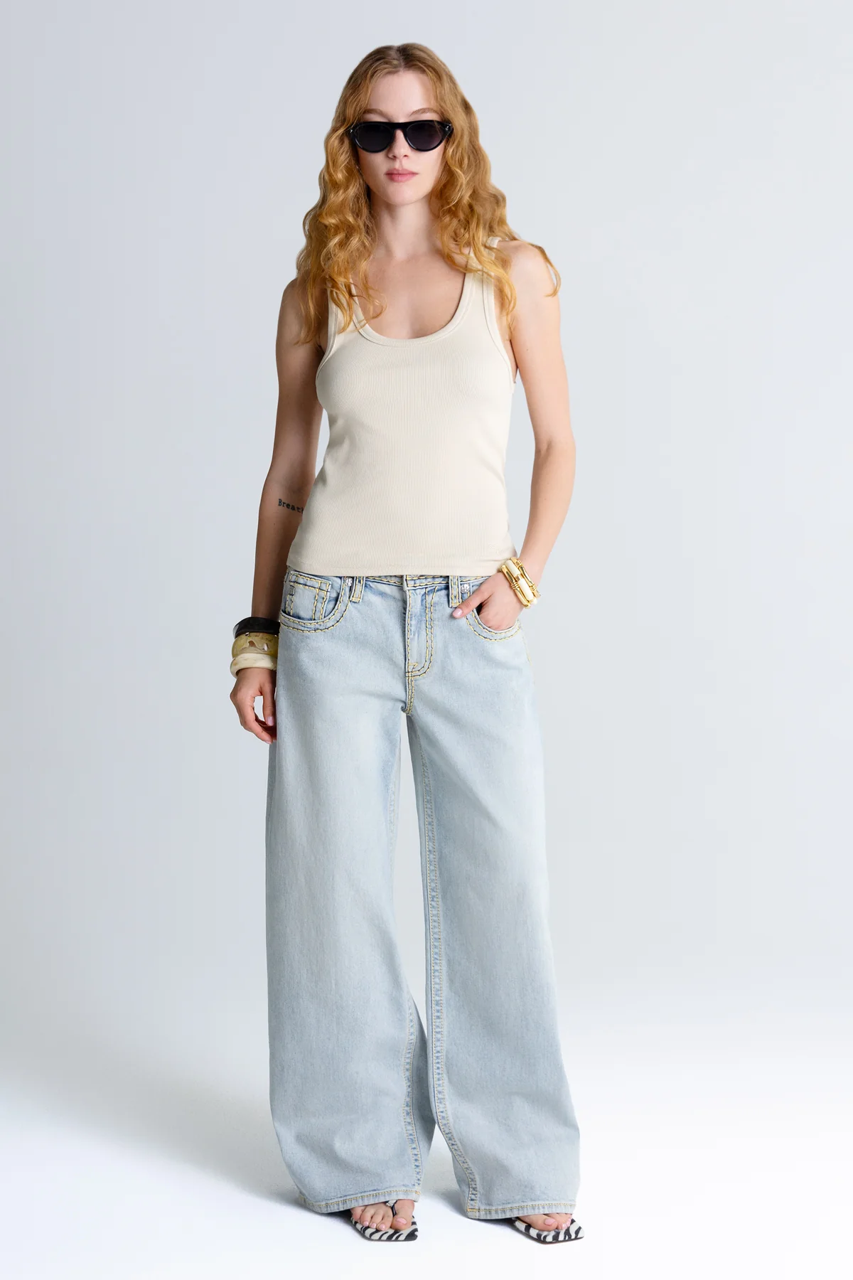 Siren Stitched Baggy Jeans - Image 6