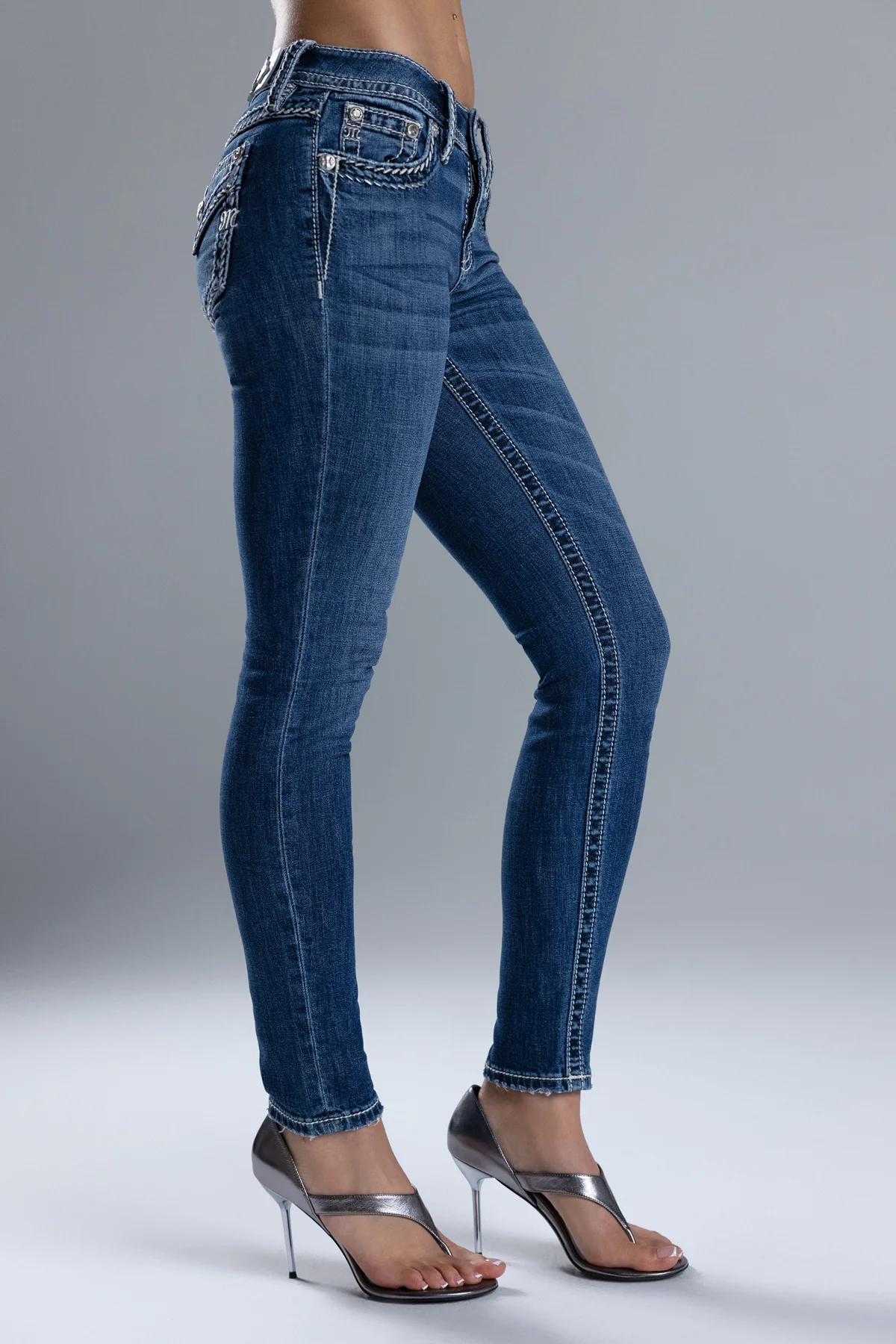 Sorelle Stitched Skinny Jeans - Image 4