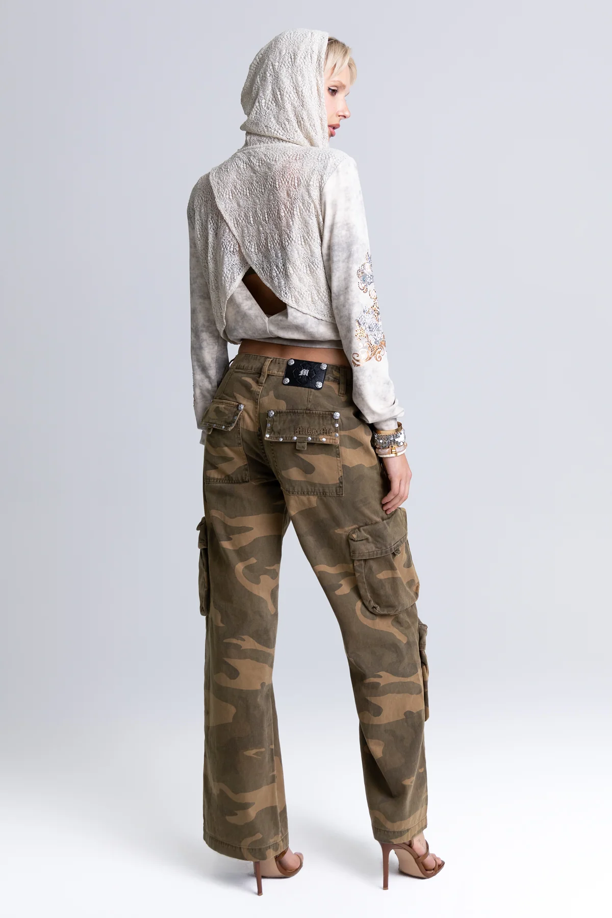 Vesper Studded Camo Cargos - Image 6